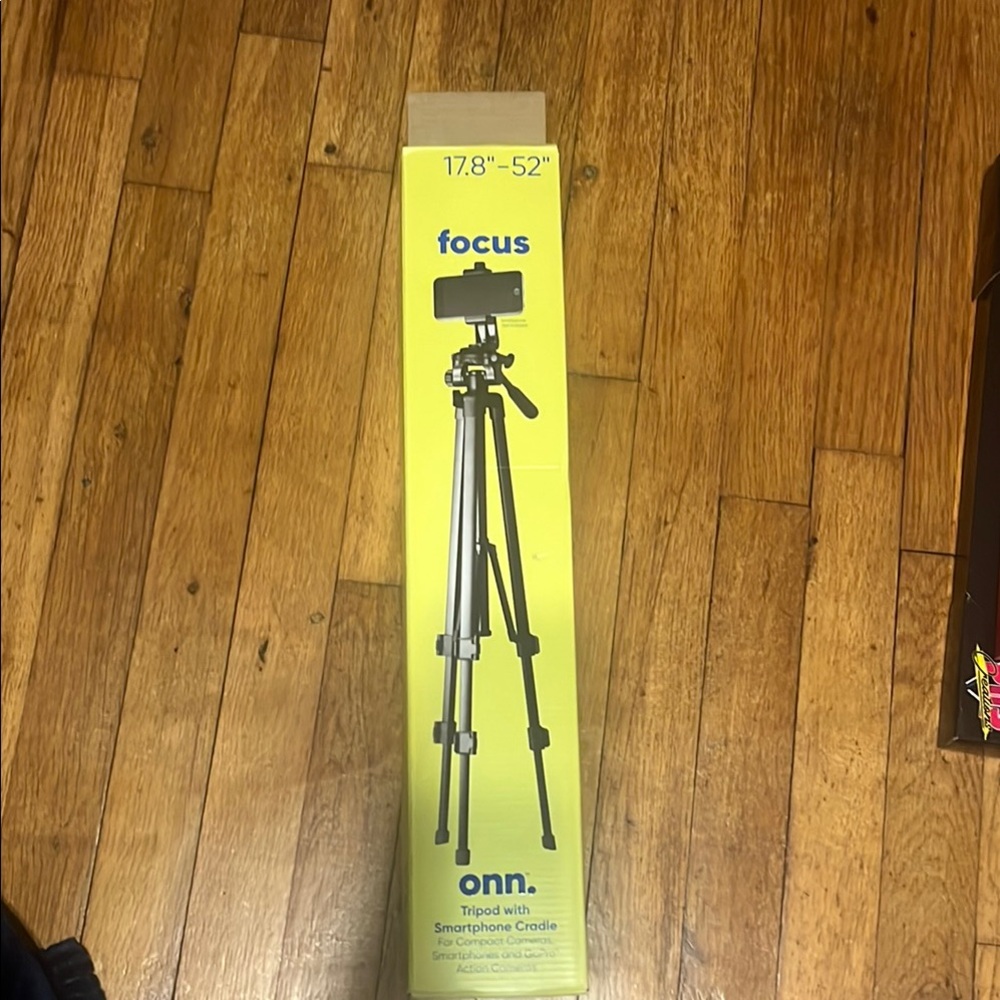 Onn Tripod with Smartphone Cradle - Yellow